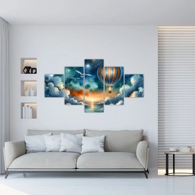 Obraz - Lot pod nocnym niebem (125x70 cm)