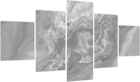 Obraz - Marmur w czerni i bieli (125x70 cm)