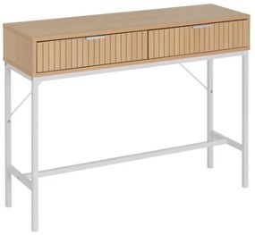 Konsola w dekorze dębu w naturalnym kolorze 30x100 cm Mid-Lines – Casa Selección