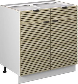 Szafka dolna do kuchni panel dębowy 80x51.6x82 fame-line