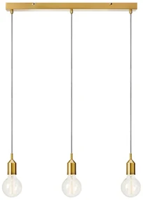 Lampa wisząca w kolorze złota z trzema kloszami Markslöjd Bronx