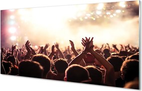 Szklany Panel Tłum na Koncercie