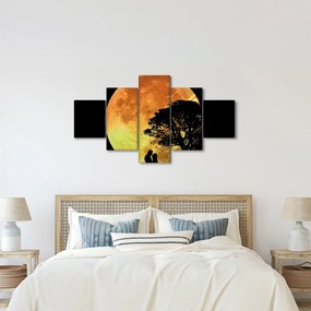 Obraz cieni w świetle księżyca (125x70 cm)