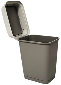 Kosz na śmieci z uchylaną pokrywą PLASTIC, 25 l
