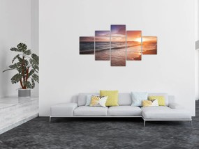 Obraz - Zachód słońca w Tajlandii (125x70 cm)