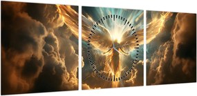 Obraz - Mitologia anielska (z zegarem) (90x30 cm)