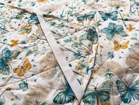 Narzuta na łóżko ELIVINE biały, 100% bawełna Rozmiar: 170 x 210 cm