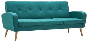 Trzyosobowa sofa pikowana zielona - Umberro 3Q