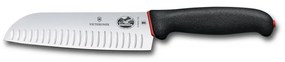 Victorinox - Nóż kuchenny Santoku DUAL GRIP 17 cm czarny