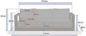 Komplet aluminiowy dla 10 osób MADRID (antracyt)