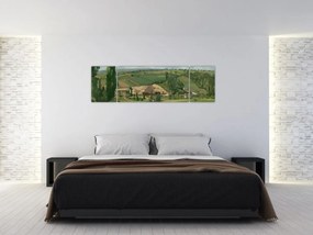 Obraz - Camille Pissarro, Landscape at Les Pâtis, Pontoise, reprodukcje (170x50 cm)