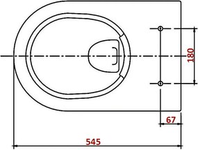Miska WC wisząca NT2019
