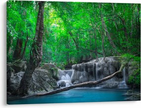Obraz - Wodospad Erawan, Kanchanaburi, Tajlandia (70x50 cm)