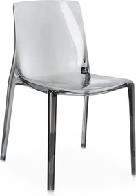 Szare plastikowe krzesło ogrodowe Adele – Bizzotto