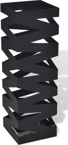 Czarny nowoczesny metalowy parasolnik P9-N12
