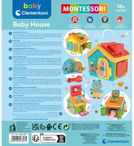 Clementoni Montessori Domek edukacyjny, 21 x 24 x17 cm