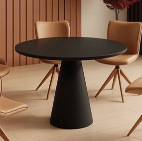 Okrągły stół Pineto czarny mat Hubertus
