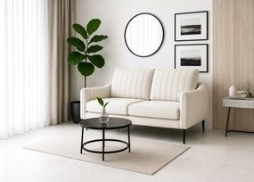 Kanapa Valoris 2-osobowa welur – elegancka sofa wolnostojąca z metalowymi nogami