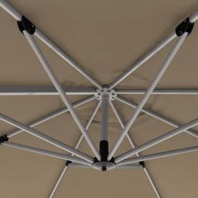 ACTIVE 370 cm - wahadłowy parasol ogrodowy z drążkiem bocznym : Substancja Desen - 846