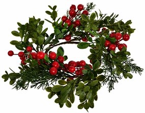 Świąteczny wieniec dekoracyjny Navara, 30 cm