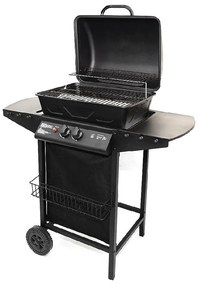 Grill ogrodowy na gaz z kółkami Cattara Party Point Flame Tamer