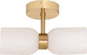 Szklany kinkiet ścienny RIO, 2 źródła światła, wys. 26,5 cm