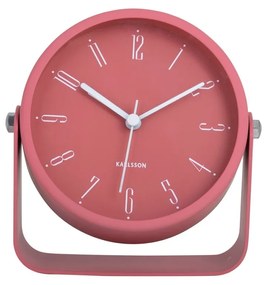 Karlsson  5989RD designerski budzik czerwony,średnica 12 cm