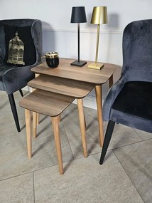 Zestaw 3 stolików kawowych