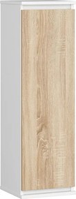 Minimalistyczna szafka wisząca do salonu biały + dąb sonoma Z0-Z25
