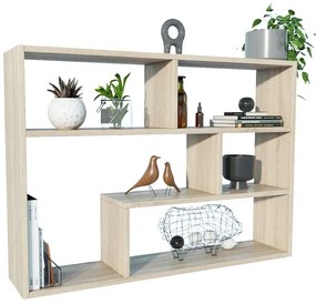 Regał wiszący na książki w kolorze dąb sonoma R9-R63