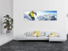 Obraz - Narciarz (170x50 cm)