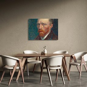Obraz na szkle -  Vincent van Gogh, Self-Portrait, reprodukcje (70x50 cm)