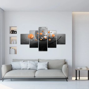 Obraz pomarańczowych kul (125x70 cm)