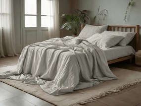 PrzytulneMieszkanie.pl PrzytulneMieszkanie.pl Pościel muślinowa PURELY jasnoszara Rozmiar pościeli: 80 x 80 cm | 135 x 200 cm