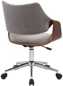 Nowoczesny szary fotel obrotowy E5-K35