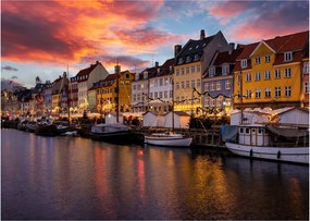 Obraz - Nyhavn, Kopenhaga (70x50 cm)