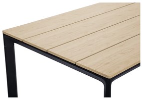 Zestaw ogrodowy dla 6 osób z zielonymi krzesłami Capri i stołem Thor, 210x90 cm