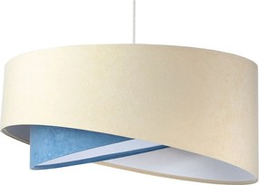 Beżowo-biała skandynawska lampa wisząca - 2X EX998 R0-S88