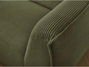 Zielona sztruksowa sofa 242 cm Giorgia – Bobochic Paris