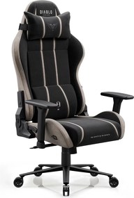 Fotel gamingowy materiałowy Diablo X-One 2.0 King Size, Camel Black