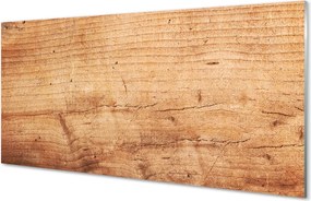 Szkło do Kuchni na Ścianę Naturalne Drewno w Detalu