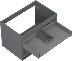 Mexen Box-A korpus szafki podumywalkowej 70 cm, 2 szuflady, grafit mat - 91AX0-0700-470-2-66