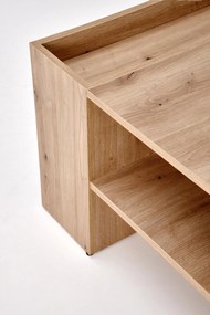 Prostokątna ława z dodatkowymi półkami dąb artisan 100/55/42 MURCIA