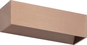 Nowoczesny kinkiet RETT - D?ugo?? 25 cm - LED SMD 8W - 790lm -3K - góra i dó? - aluminium - br?z - IP20