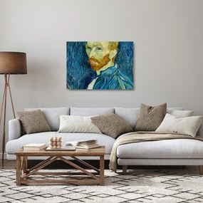 Obraz na szkle - Vincent van Gogh, Self-Portrait, reprodukcje (70x50 cm)