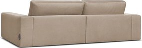 Szarobrązowa aksamitna sofa 276 cm Sierra – Bobochic Paris
