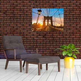 Obraz - Brooklyn Bridge, Manhattan, New York (70x50 cm)