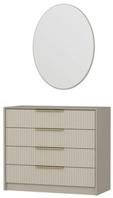 Komoda z lustrem Kale Beige
