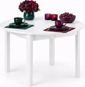 Okrągły biały stół rozkładany H9-Z82