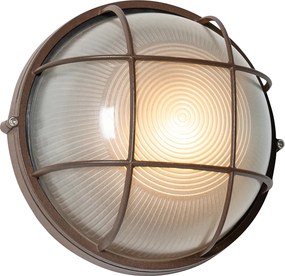 Industrialna lampa ścienna zewnętrzna rdzawo-brązowa IP44 - Hanneke